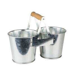 CLEARANCE | cutlery container TIN 2 compartments  L 235 mm  H 185 mm product photo
