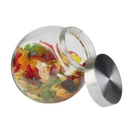storage jar 2.2 ltr glass with screw cap transparent 170 mm x 125 mm H 180 mm product photo