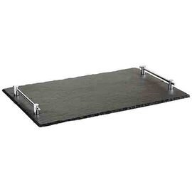 natural slate platter GN 1/1 HOCHSTAPLER natural slate black with handles  H 60 mm product photo