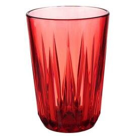 drinking cup 15 cl CHRYSTAL reusable tritan red with relief product photo