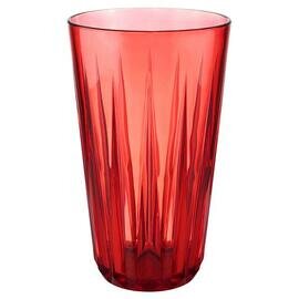 drinking cup 30 cl CHRYSTAL reusable tritan red with relief product photo