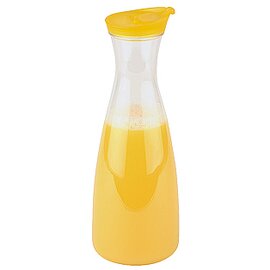 carafe|jug plastic polycarbonate polypropylene with lid yellow 1600 ml H 30 mm product photo