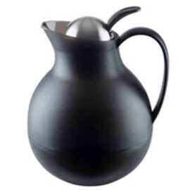 vacuum jug 1 ltr black vacuum -  tempered glass screw cap stainless steel lid product photo
