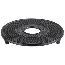 coaster Asia cast iron black with anti-slip feet H 15 mm product photo