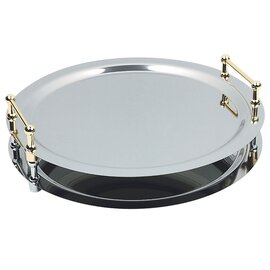 system tray BUFFET-STAR stainless steel chromed handles Ø 480 mm  H 40 mm product photo