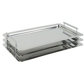 system tray GN 1/1 Classic stainless steel shiny with handles  H 35 mm product photo