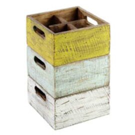 table caddy Vintage yellow  L 170 mm  B 170 mm  H 100 mm product photo