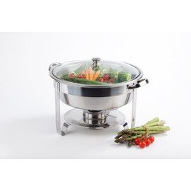 chafing dish VEGGIE glass lid removable lid 4 ltr  Ø 350 mm  H 280 mm product photo