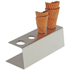 Ice cream cone stand suitable for 4 ice cream cones  L 275 mm  B 95 mm  H 90 mm product photo