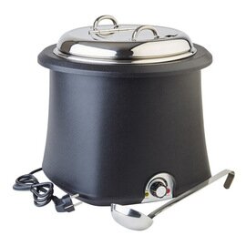 electric soup kettle black removable lid 230 volts 450 - 550 watts 10 ltr  Ø 380 mm  H 365 mm product photo
