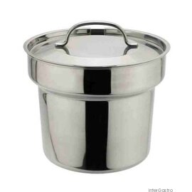 bain marie pot 4500 ml stainless steel with lid  Ø 200 mm  H 180 mm product photo