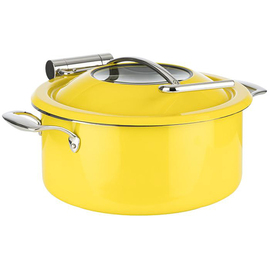 chafing dish ORBIT set 4-part stainless steel yellow suitable for induction product photo