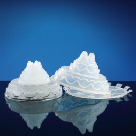 Ice sculpture &quot;cake&quot;, Ø 28 x 15,5 cm, plastic product photo