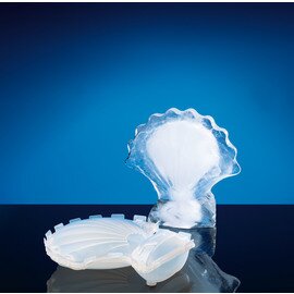 Ice sculpture &quot;shell&quot;, 31 x 28 x 9 cm, plastic product photo