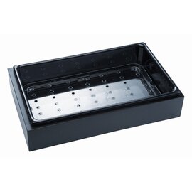 Icebox Set 3-pc. &quot;Frames&quot;, GN 1/1 basic element, 53 x 32,5 cm, polystrol tub, drip grid, maple (light) product photo