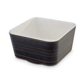 bowl 0.6 ltr 130 mm x 130 mm APS PLUS UNIVERSAL melamine light beige | brown square H 70 mm product photo