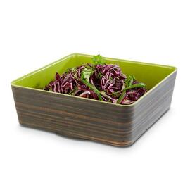 bowl 4 ltr 265 mm x 265 mm APS PLUS UNIVERSAL melamine green | brown square H 90 mm product photo