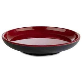 plate ASIA PLUS melamine black red outside matt | inside shiny  Ø 110 mm | reusable product photo