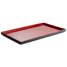 GN tray GN 1/4 ASIA PLUS plastic black red  H 30 mm product photo