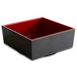 bowl ASIA PLUS 850 ml melamine red black 155 mm  x 155 mm  H 65 mm product photo