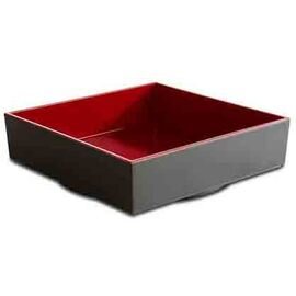 bowl ASIA PLUS 2000 ml melamine red black 230 mm  x 230 mm  H 65 mm product photo