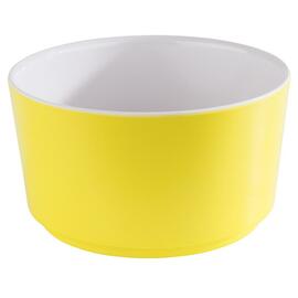 bowl 0.6 ltr Ø 130 mm HAPPY BUFFET melamine white | yellow H 70 mm product photo