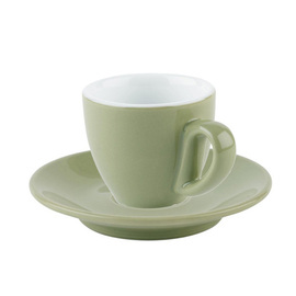 espresso cup with saucer SNUG porcelain green 80 ml product photo