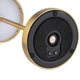 rechargeable table lamp MERLE MINI golden coloured H 250 mm product photo  S