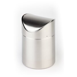 table bin 1.2 ltr stainless steel swing lid Ø 120 mm  H 170 mm product photo