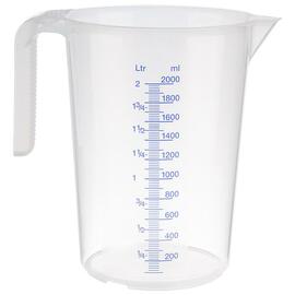 measuring beaker STACKABLE PP transparent 2000 ml Ø 150 mm H 205 mm product photo