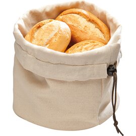 bread bag cotton natural-coloured with stones pillow  Ø 200 mm  H 235 mm product photo