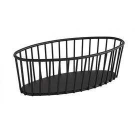 basket metal black oval 210 mm  x 100 mm  H 85 mm product photo