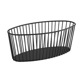 basket metal black oval 300 mm  x 140 mm  H 120 mm product photo