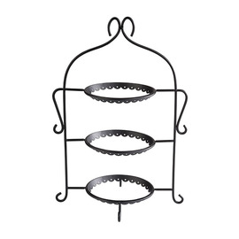 serving rack stainless steel black | 3 shelves | 225 mm  x 160 mm  H 320 mm product photo