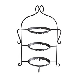 CLEARANCE | serving rack stainless steel black | 3 shelves | 225 mm  x 160 mm  H 320 mm product photo