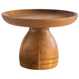 serving and cake platter ACACIA MINI acacia wood brown Ø 130 mm product photo