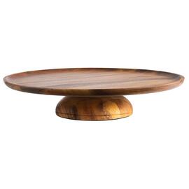 serving and cake platter ACACIA acacia wood brown Ø 385 mm H 80 mm product photo