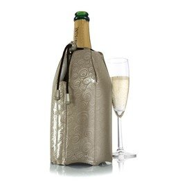 cooling collar CHAMPAGNE platinum coloured double-walled  H 220 mm product photo