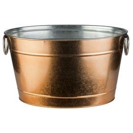beverage tub TIN copper coloured 11 ltr galvanised 400 mm 280 mm H 220 mm product photo