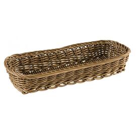 cutlery basket PP brown 270 mm x 100 mm H 50 mm product photo