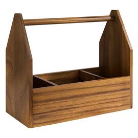 table caddy ACACIA 3 compartments  L 275 mm  H 240 mm product photo