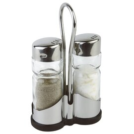 cruet ECONOMIC • salt|pepper glass stainless steel H 130 mm product photo