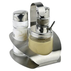 cruet PRO • salt|pepper|mustard glass stainless steel H 115 mm product photo