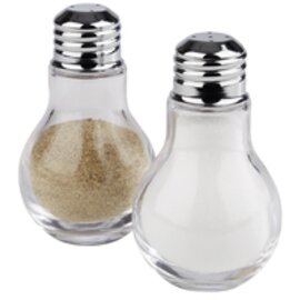 salt shaker|pepper shaker glass stainless steel  Ø 60 mm  H 100 mm product photo