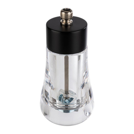 pepper mill acrylic black transparent • grinder made of carbon steel product photo
