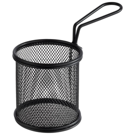 serving frying basket SNACKHOLDER stainless steel black Ø 80 mm H 75 mm product photo