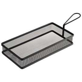serving frying basket SNACKHOLDER stainless steel black | 215 mm x 105 mm H 45 mm product photo