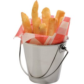 Serving bucket | Sauces bucket SNACKHOLDER 150 ml stainless steel Ø 70 mm H 65 mm with handle | 4 pieces product photo