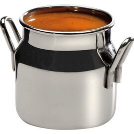 mini milk can SNACKHOLDER 450 ml stainless steel round Ø 75 mm H 95 mm with handle product photo