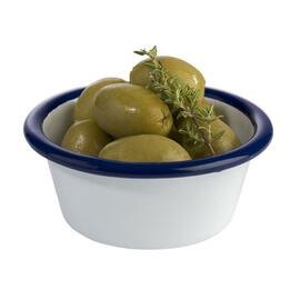 bowl 0.08 ltr Ø 80 mm ENAMELWARE enamel white | blue H 35 mm product photo  S